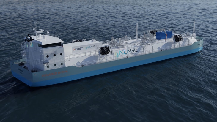 Azane and Amogy ink ammonia bunker vessel design deal