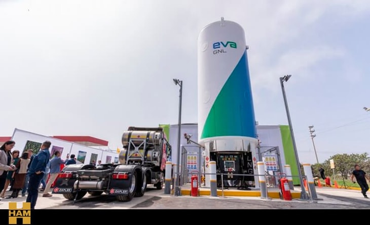 EVA inaugurates first LNG service station in Peru